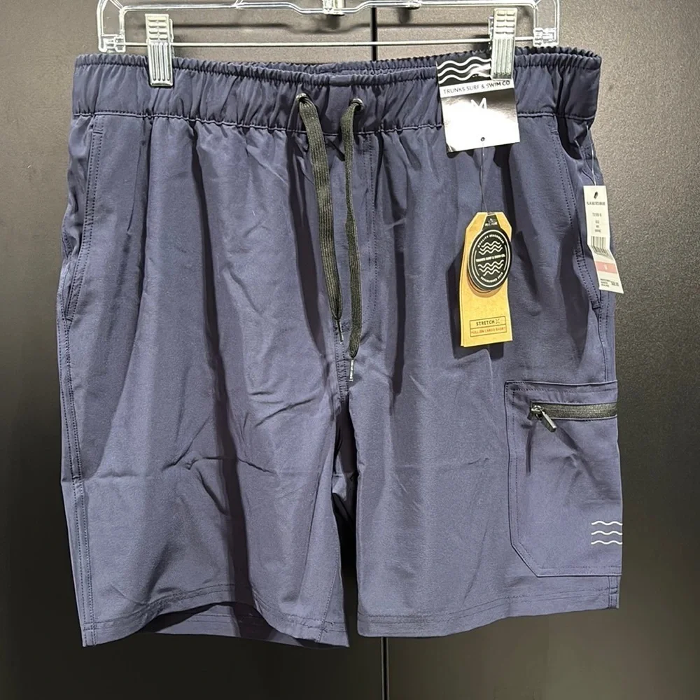 Trunks & Swim Co. Lined,elastic drawstring waist, pockets,stretch pull on cargo